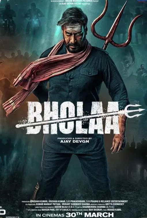 Bholaa action movie poster